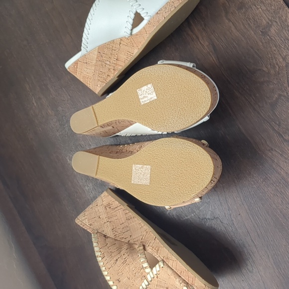 Jack Rogers Sloane Criss Cross Cork Wedge Sandals - Picture 2 of 8